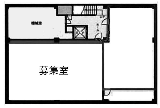 近文ビル 地下1階A 平面図