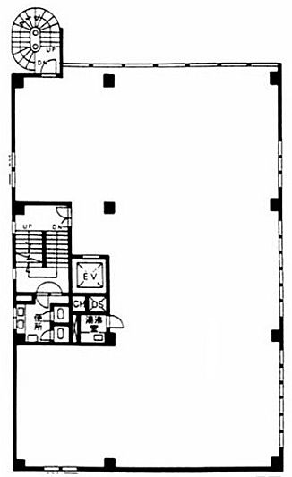 近文ビル 6階B 平面図