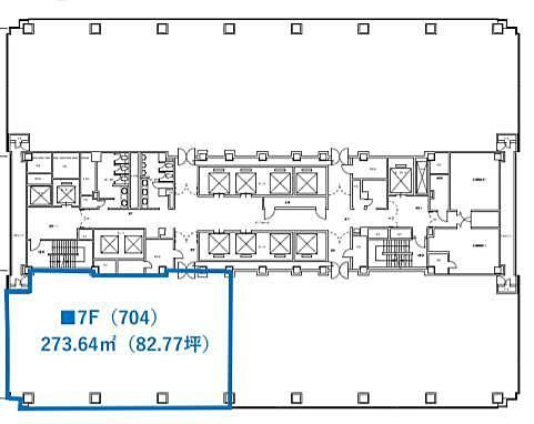 紀尾井町ビル 7階704 平面図