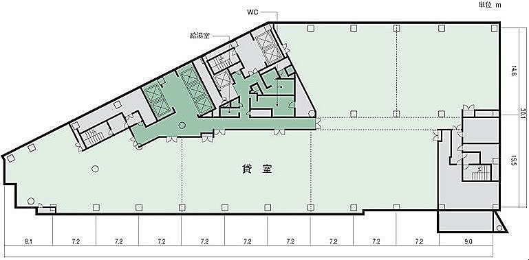 小田急サザンタワー 12階 平面図