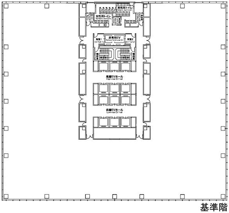 有明セントラルタワー 19階 平面図
