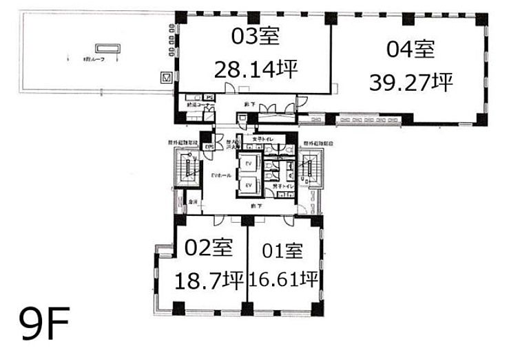 Aios銀座 9階903 平面図