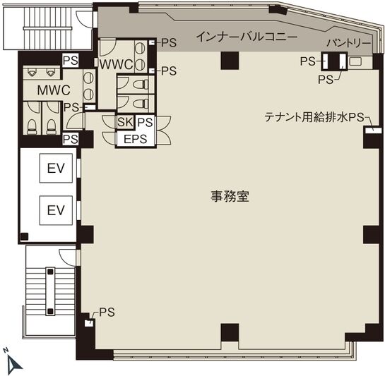 CIRCLES御茶ノ⽔ 3階 平面図
