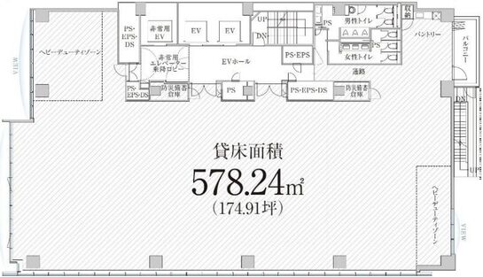 PMO田町Ⅲ 9階 平面図