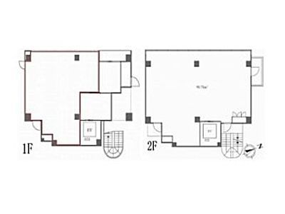 1階~2階(店舗限定)の間取り画像