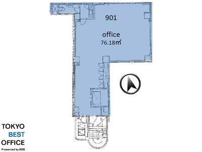 901号室の間取り画像