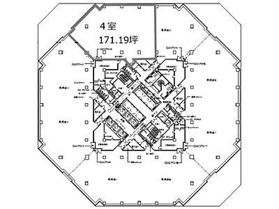 E18階1804の間取り画像