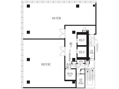 8階(店舗限定)の間取り画像