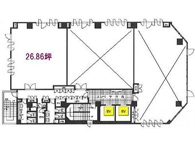 8階801の間取り画像