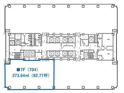 7階704号室の間取り画像