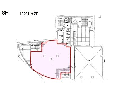 8階(店舗可)の間取り画像