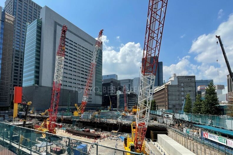 日本橋一丁目中地区第一種市街地再開発事業 建設の進捗状況(2022年8月27日撮影)メイン画像